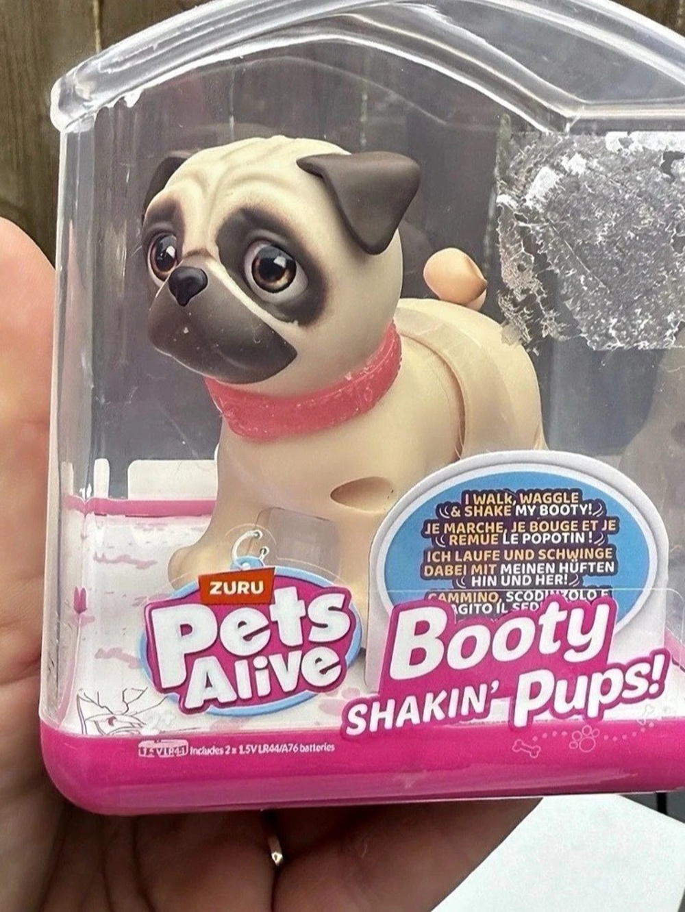 ZURU Pets Alive Booty Shakin' Pups Interactive Dog Toy Lot of 2 NWT White & Pink